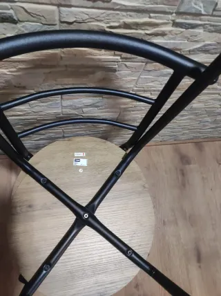 2 Sillas Metal y Madera