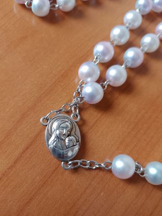 Rosario de Plata con Perlas - Jerusalén