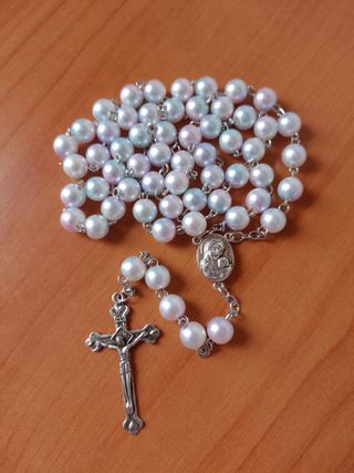 Rosario de Plata con Perlas - Jerusalén