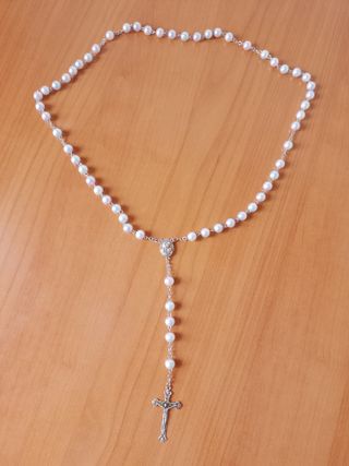Rosario de Plata con Perlas - Jerusalén