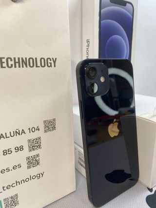 IPHONE 12 NEGRO 128GB IMPOLUTO BATERIA 100%
