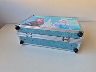 Maletín Frozen Lip Smacker Azul y Plateado