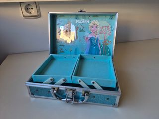 Maletín Frozen Lip Smacker Azul y Plateado