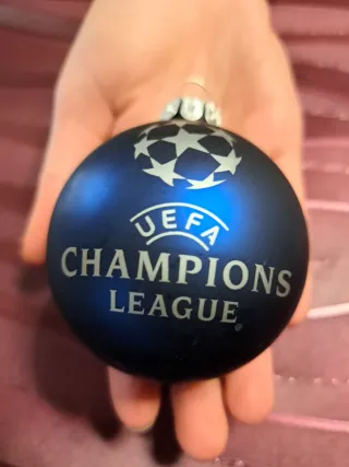 Bola Navidad UEFA Champions League Azul