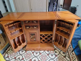 Mueble Bar Madera Clásico