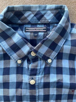 Camisa Tommy Hilfiger cuadros azul