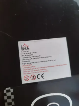 Go-kart infantil Homcom con pedales