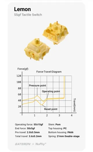 Teclado Nuphy Halo65 V2 Basalt Black