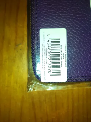 Cartera Piel Firenze Luxury Morada Nueva