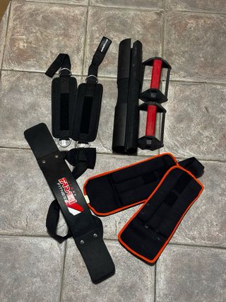 Rack ATX gimnasio con banco, pesas, mancuernas,...