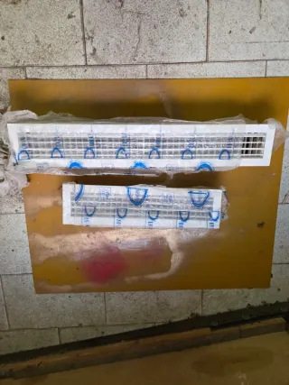 Rejillas de ventilación blancas