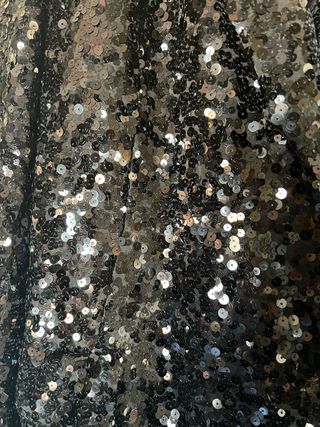 Chaqueta Zara lentejuelas negra Talla S