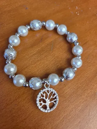 Pulsera perlas y árbol de la vida
