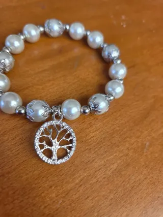Pulsera perlas y árbol de la vida