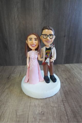Figuras Novios Porcelana Fría Personalizadas