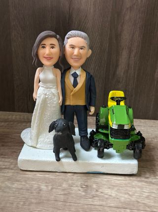 Figuras Novios Porcelana Fría Personalizadas