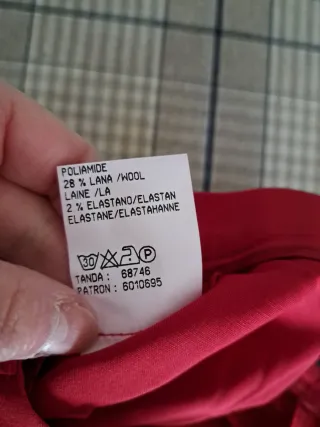 Pantalón Cortefiel Mujer Rojo Talla 44