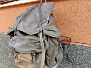 Dos Mochilas Alpinismo Vintage Beige/Gris