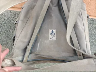 Dos Mochilas Alpinismo Vintage Beige/Gris