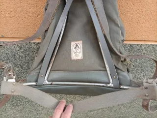 Dos Mochilas Alpinismo Vintage Beige/Gris