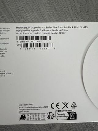Apple Watch Series 10 42mm Negro GPS Precintado