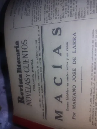 2 Libro: 1948 y 1949 muy antiguo Macías y El Conde