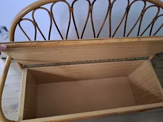 Conjunto de dormitorio infantil de mimbre