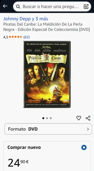 2 DVDs Piratas del Caribe: La Maldición de.. (L)
