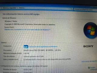 Portátil Sony Vaio Plata/Blanco