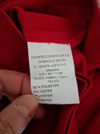 Pantalón Cortefiel Rojo Talla 44