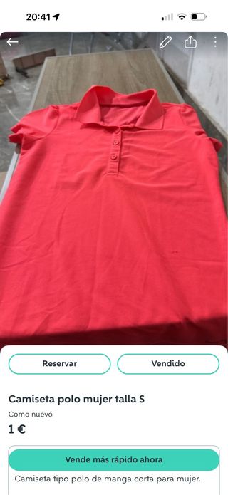 Camiseta polo mujer talla S