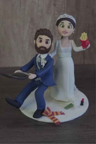 Figuras Novios Porcelana Fría Personalizadas