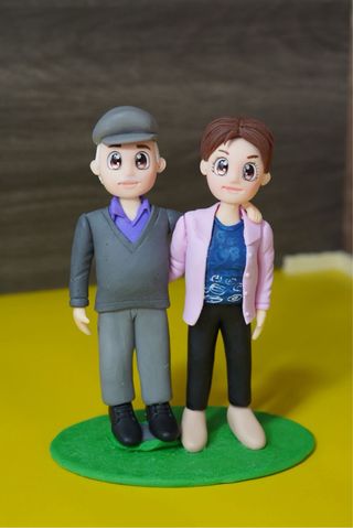 Figuras Novios Porcelana Fría Personalizadas