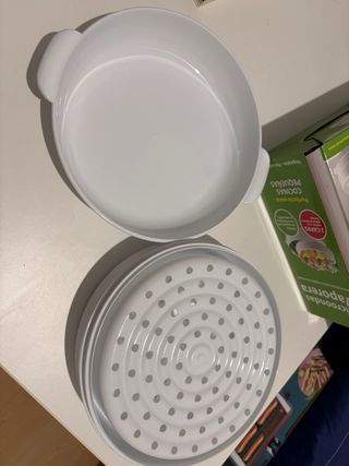 Microondas Vaporera 2 Capas Cocina Rápida