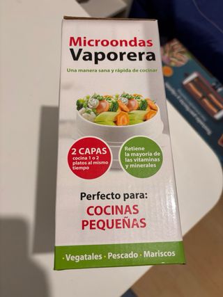 Microondas Vaporera 2 Capas Cocina Rápida