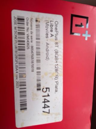 OnePlus 8T Plata 128GB