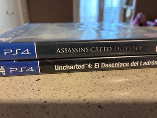 PS4 Assassin's Creed Odyssey y Uncharted 4