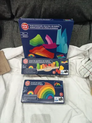 Juguetes Montessori Arcoíris y Equilibrio