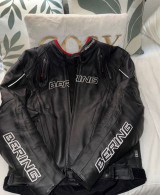 Chaqueta de piel Bering moto hombre