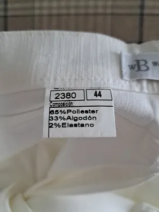 Pantalón blanco mujer talla 44
