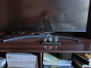 Maqueta Moto Kawasaki Vulcan Azul