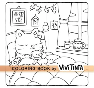 Fuzzy hygge  Super cute coloring book