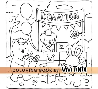 Fuzzy hygge  Super cute coloring book