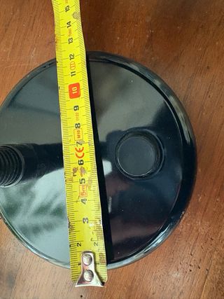 Lampada da tavolo nera lucida vintage