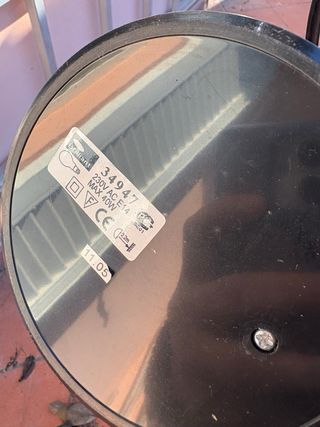 Lampada da tavolo nera lucida vintage