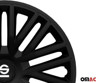 Sparco Juego de 4 Tapacubos Bergamo 15 Pulgadas Ne