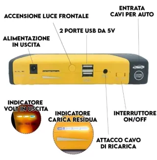 Avviatore Auto Furgone Batteria Emergenza