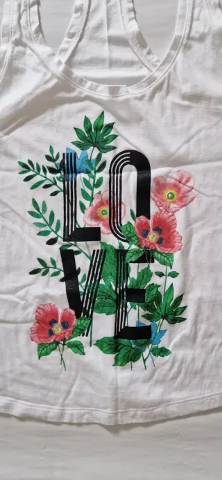 Canottiera Donna Victoria Secret Bianca