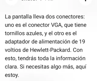 Monitor pantalla Elitegroup 15"+ adaptador 19V HP