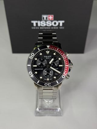 Tissot Seastar Cronógrafo Negro y Rojo